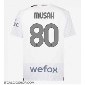 AC Milan Yunus Musah #80 Seconda Maglia 2023-24 Manica Corta